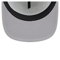 Men's New Era White/Gray New York Yankees Retro Script Trucker 9FIFTY Snapback Hat