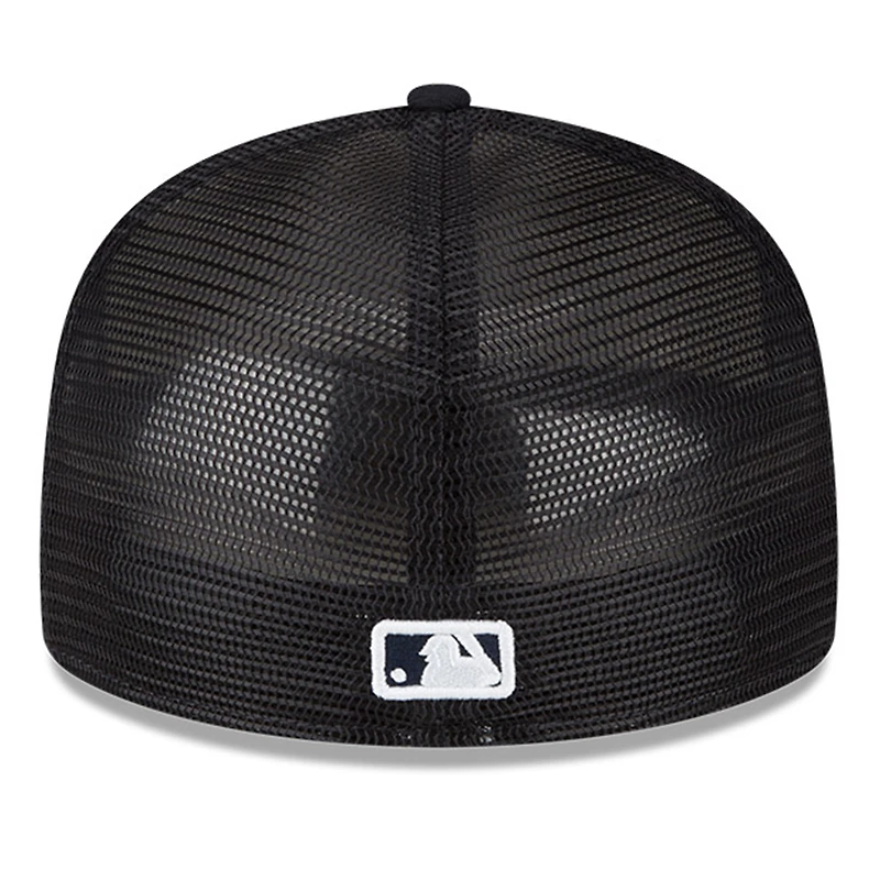 Casquette ajustée 59FIFTY pour entraînement au bâton sur le terrain des New York Yankees 2023 Era homme, blanc/bleu marine