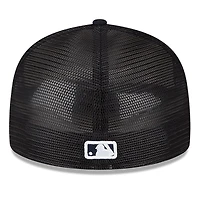 Casquette ajustée 59FIFTY pour entraînement au bâton sur le terrain des New York Yankees 2023 Era homme, blanc/bleu marine