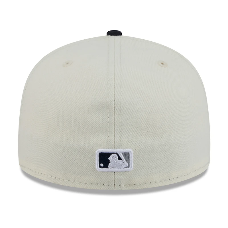 Men's New Era White/Navy York Yankees Blossom 59FIFTY Fitted Hat