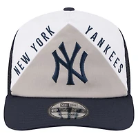 Men's New Era White/Navy New York Yankees Retro Cut 19TWENTY Adjustable Trucker Hat