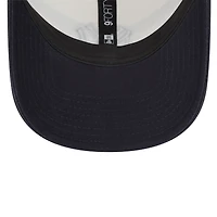 Men's New Era White/Navy New York Yankees Team Stripe Trucker 9FORTY Snapback Hat