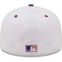 Casquette ajustée 59FIFTY Grape Lolli des New York Yankees 2000 World Series Era pour homme, blanc/violet
