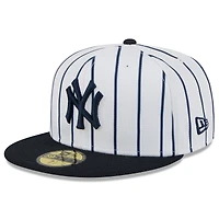 Men's New Era White York Yankees 2025 Spring Training 59FIFTY Fitted Hat
