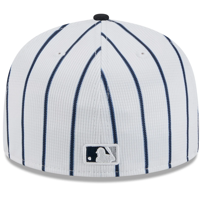 Casquette ajustée New Era 59FIFTY blanche York Yankees 2025 Spring Training pour homme