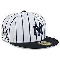 Men's New Era White York Yankees 2025 Spring Training 59FIFTY Fitted Hat