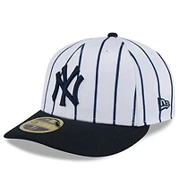 Casquette ajustée à profil bas New Era 59FIFTY pour homme, York Yankees 2025 Spring Training, blanche