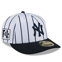 Casquette ajustée à profil bas New Era 59FIFTY pour homme, York Yankees 2025 Spring Training, blanche