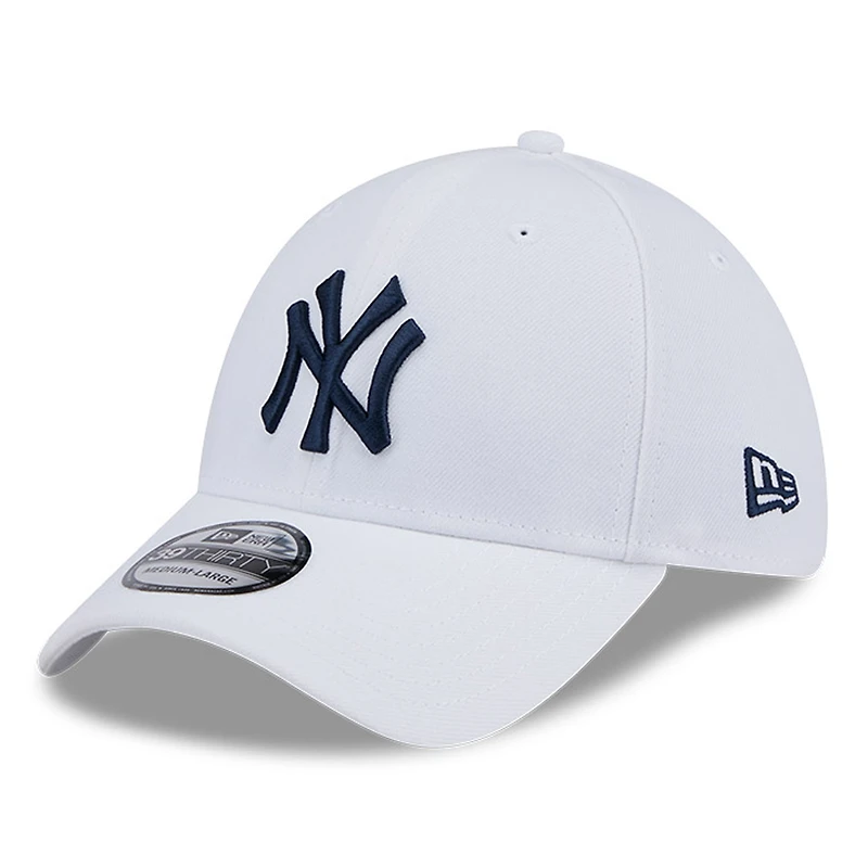 Casquette New Era blanche York Yankees 39THIRTY Flex pour homme