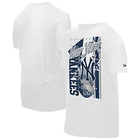 T-shirt New Era blanc à grand graphisme des Yankees de York pour homme