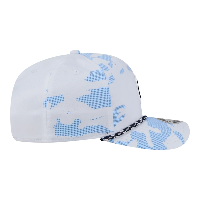 Men's New Era  White New York Yankees Camo Rope 9SEVENTY Adjustable Hat