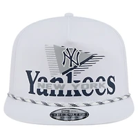 Men's New Era  White New York Yankees Collide Golfer Snapback Hat