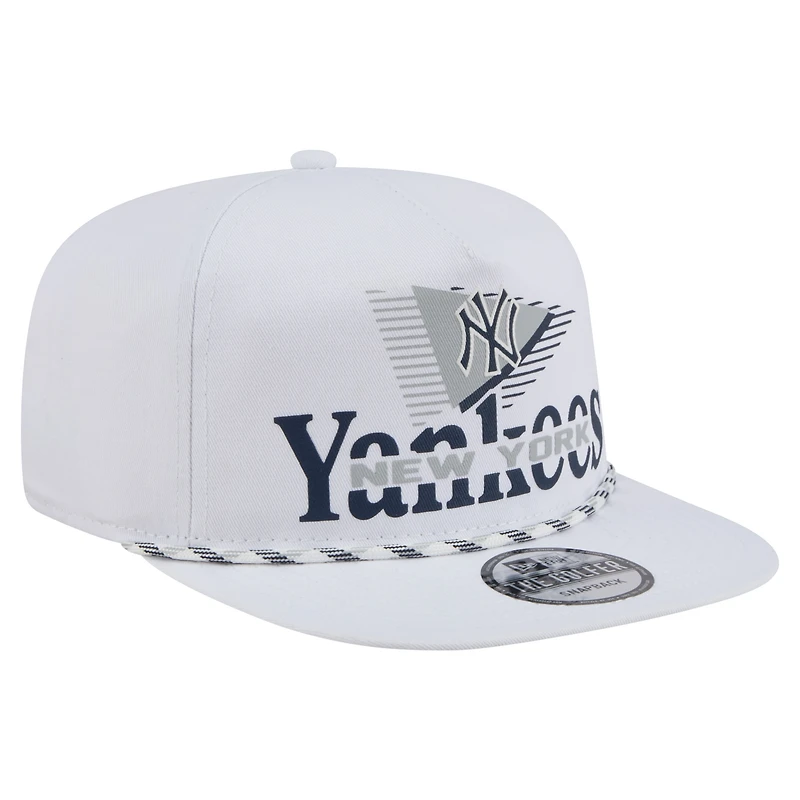 Casquette snapback New Era blanche New York Yankees Collide Golfer pour homme