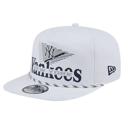 Men's New Era  White New York Yankees Collide Golfer Snapback Hat