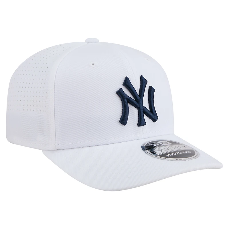 Men's New Era White New York Yankees COOLERA 9SEVENTY Adjustable Hat