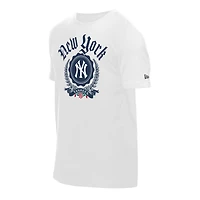 Men's New Era  White York Yankees Fleur Domestic T-Shirt