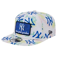 Men's New Era White New York Yankees Islander Golfer Snapback Hat