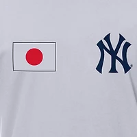 Men's New Era White York Yankees Japanese Flag T-Shirt
