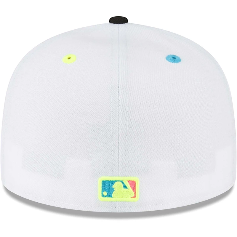 NWE YANKEE WHITE MLB NEON EYES 59FIFTY HATMENHIC