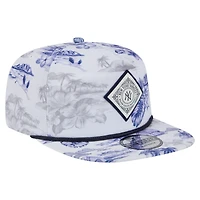 Casquette snapback Island Golfer blanche New Era pour homme, motif New York Yankees