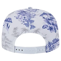 Casquette snapback Island Golfer blanche New Era pour homme, motif New York Yankees