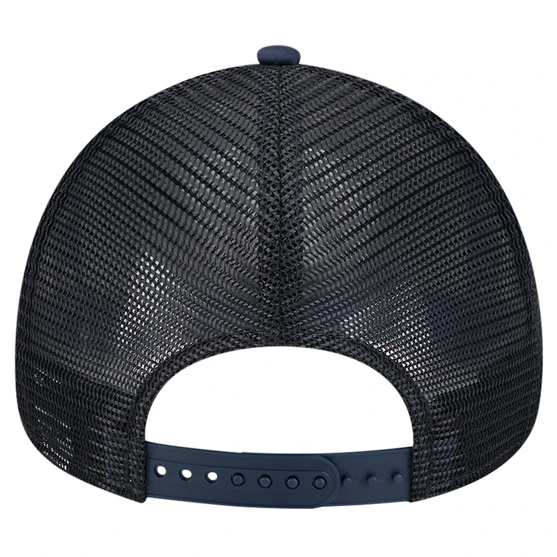 Men's New Era White New York Yankees Retro Wordmark 9FORTY A-Frame Trucker Adjustable Hat