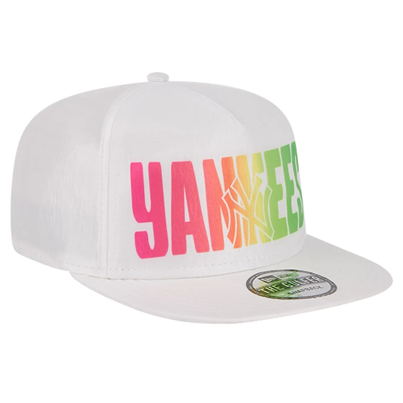 Men's New Era White New York Yankees Spring Spectrum Golfer Snapback Hat