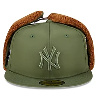 Casquette ajustée 59FIFTY olive New Era x Alpha Industries pour homme, motif oreilles de chien des Yankees York