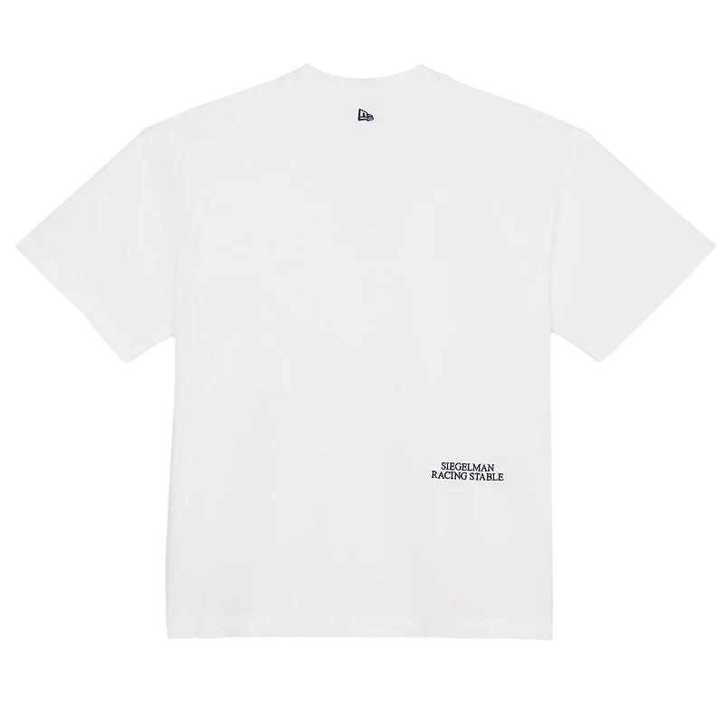T-shirt blanc New Era x Siegelman Stable pour homme avec logo de l'équipe des Yankees York