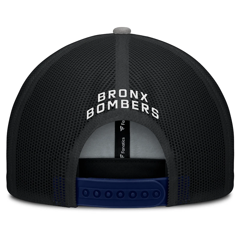 Men's New York Yankees Fanatics Navy/Gray Cutoff Adjustable Trucker Hat