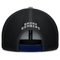 Men's New York Yankees Fanatics Navy/Gray Cutoff Adjustable Trucker Hat