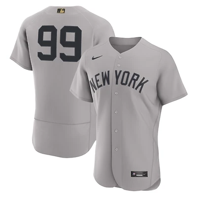 Men's Nike Aaron Judge Gray New York Yankees MLB Awards Authentic Jersey