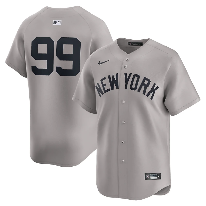 Men's Nike Aaron Judge Gray New York Yankees Road Limited Jersey