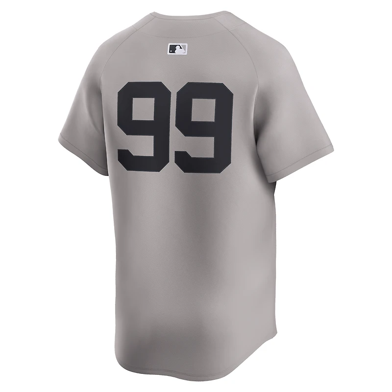 Maillot de joueur Nike Aaron Judge pour homme, gris, New York Yankees Road Limited