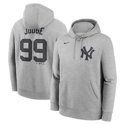 Men's Nike Aaron Judge Navy New York Yankees Player Name & Number Club Pullover Hoodie