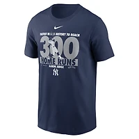 T-shirt Nike Aaron Judge pour homme bleu marine New York Yankees 300 Home Runs Milestone