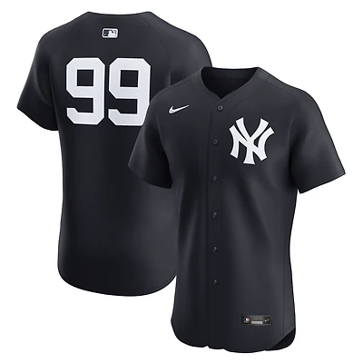 Maillot de joueur alternatif d'élite Nike Aaron Judge pour homme, bleu marine, des Yankees New York