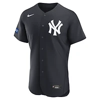 Maillot authentique alternatif Nike Aaron Judge bleu marine des Yankees de New York avec patch sponsor pour homme