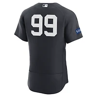 Men's Nike Aaron Judge Navy New York Yankees Alternate Authentic Sponsor Patch Jersey