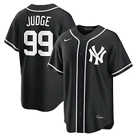 Men's Nike Aaron Judge New York Yankees Fashion Replica Black Out Jersey
