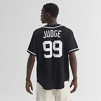 Men's Nike Aaron Judge New York Yankees Fashion Replica Black Out Jersey