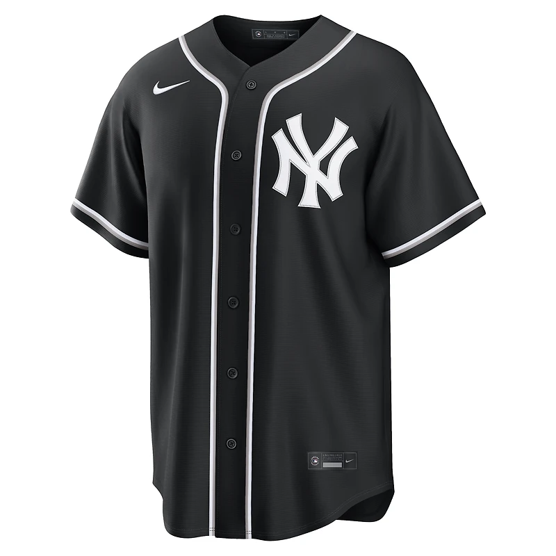 Men's Nike Aaron Judge New York Yankees Fashion Replica Black Out Jersey