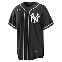 Men's Nike Aaron Judge New York Yankees Fashion Replica Black Out Jersey