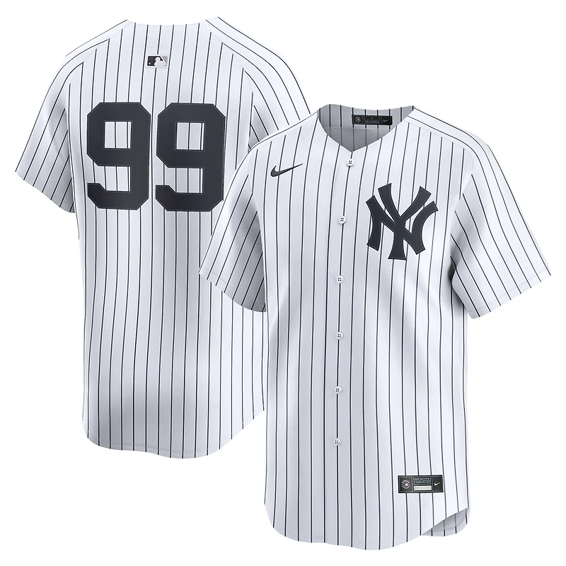 Maillot Nike Aaron Judge blanc pour homme, édition limitée, domicile des Yankees de New York