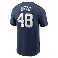 Men's Nike Anthony Rizzo Navy New York Yankees Fuse Name & Number T-Shirt