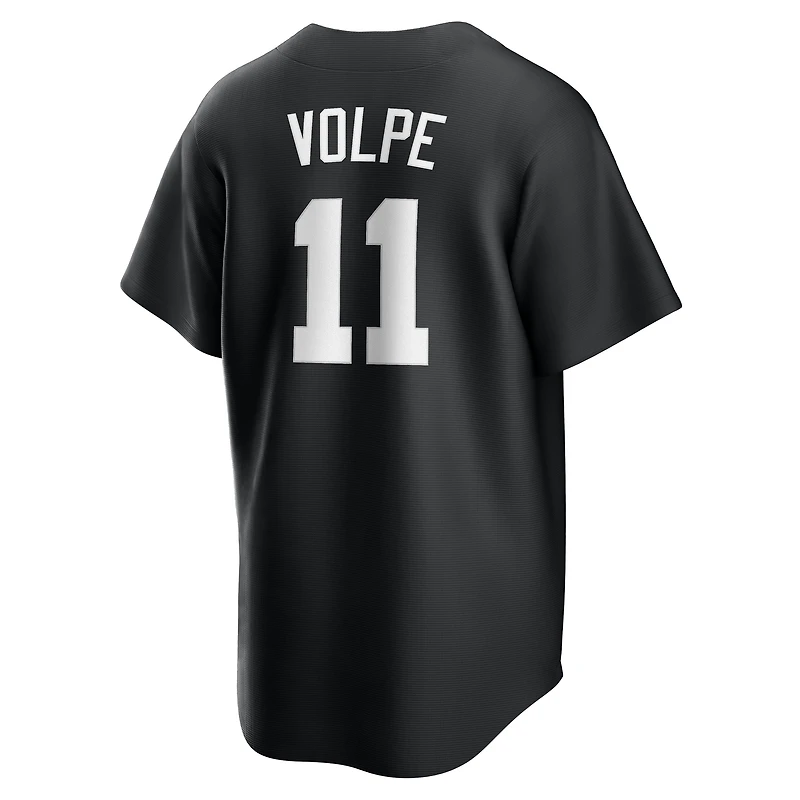 Maillot Nike Anthony Volpe noir pour homme, réplique tendance des Yankees de New York