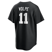 Maillot Nike Anthony Volpe noir pour homme, réplique tendance des Yankees de New York
