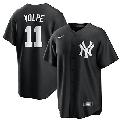 Maillot Nike Anthony Volpe noir pour homme, réplique tendance des Yankees de New York