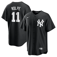 Maillot Nike Anthony Volpe noir pour homme, réplique tendance des Yankees de New York