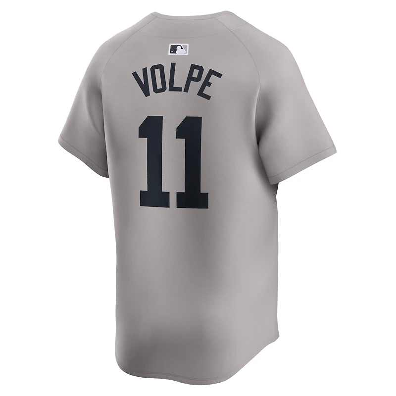 Men's Nike Anthony Volpe Gray New York Yankees Away Limited Player Jersey